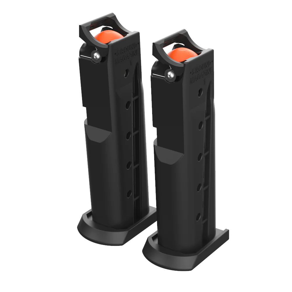 Be prepared and loaded for when you need it. These spare 5 round magazines are compatible with all Byrna Pistol Launchers.