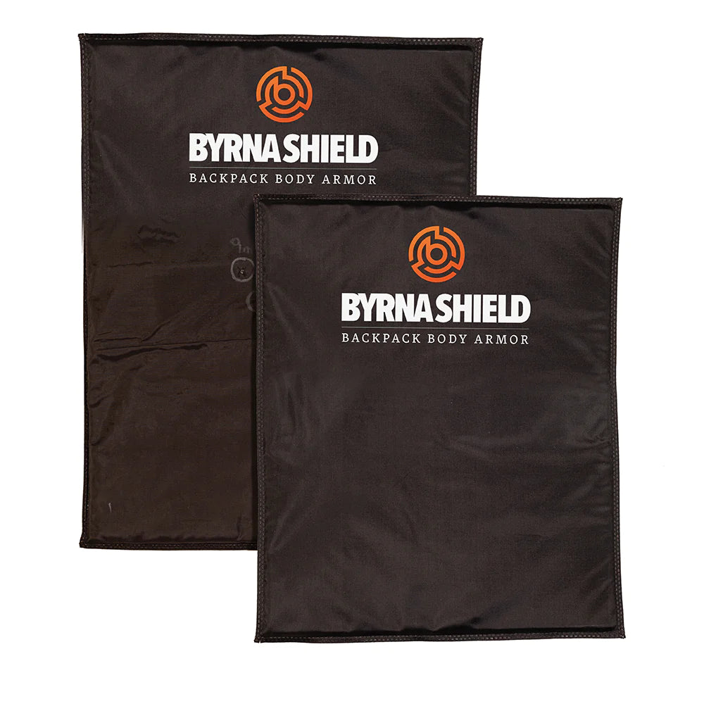 Chaleco antibalas tipo mochila Byrna Shield