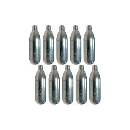 It is recommended to keep an unpunctured cylinder in your launcher at all times for self-defense purposes. Punctured cylinders within your Byrna Launcher will leak over time.

8 Gram Cartridges WILL ONLY FIT EP and SD MODELS ONLY

12 Gram Cartridges WILL ONLY FIT LE MODELS