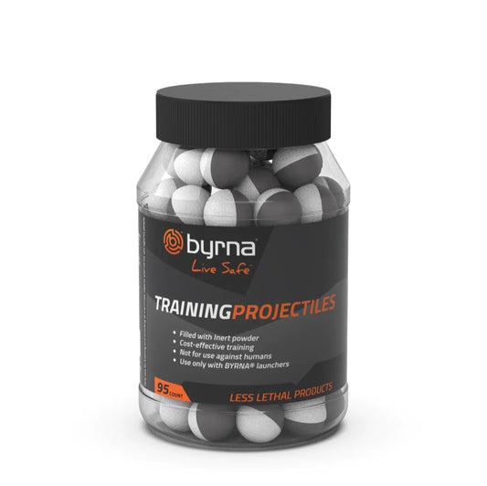 Filled with inert powder, our Byrna Pro Training Projectiles are the perfect way to practice shooting your Byrna Launcher and practice loading your Byrna Magazines.