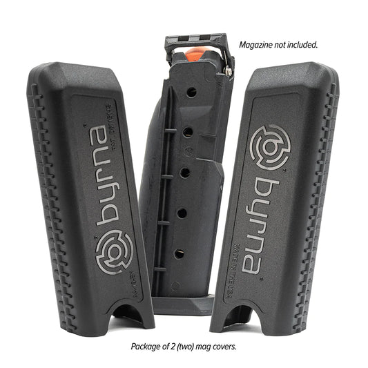 MAG DEFENDERS | EVEN YOUR AMMO NEEDS PROTECTION

Carry your magazines with confidence while protecting your projectiles from dirt and undue pressure that may cause them to be ejected. Perfect for storage at home or on the go. The MAG DEFENDERS are a must-have accessory for your Byrna Launcher.

﻿*Byrna Mag Defenders fit all Byrna Pistol Magazines; both 5 and 7 Round Magazines.