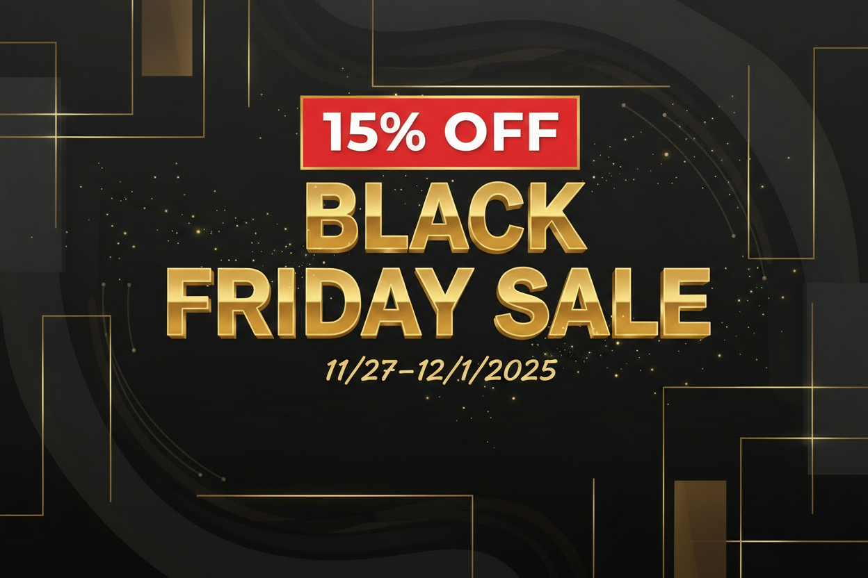 Black Friday Sale Banner - 15% Off