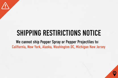 Pepper Spray Shipping Restrictions Banner